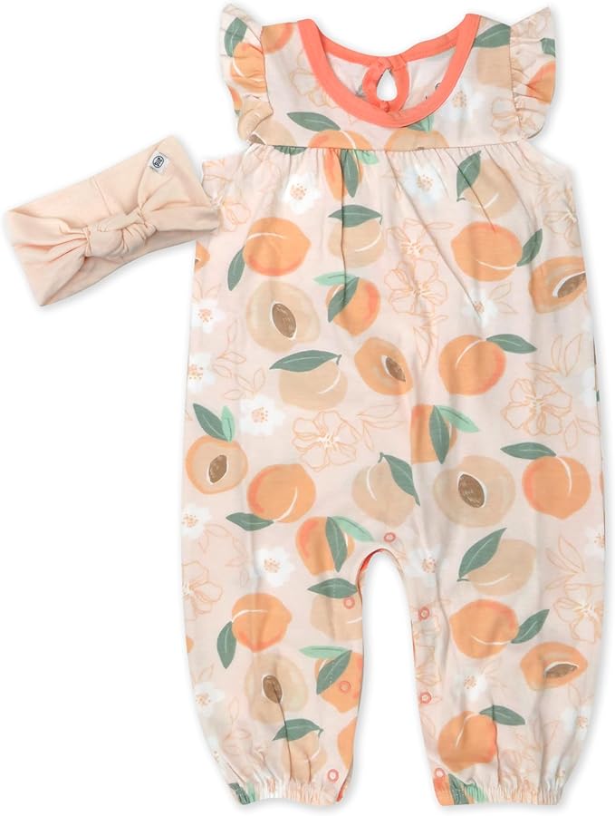HonestBaby Conjunto de mameluco y diadema