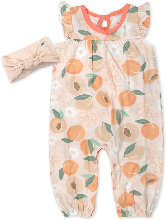 HonestBaby Conjunto de mameluco y diadema