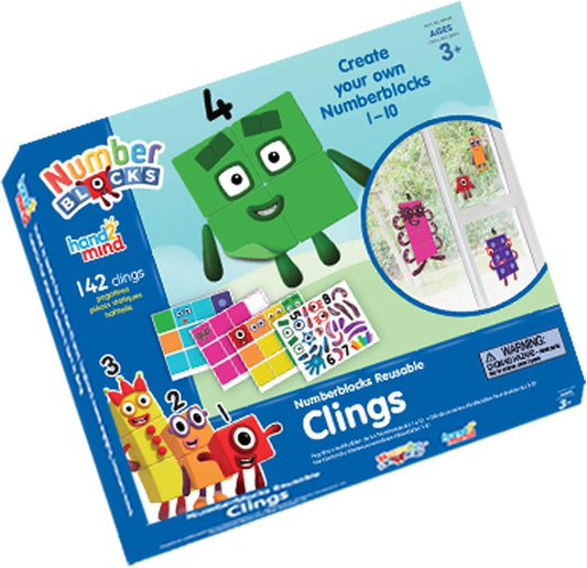 hand2mind Numberblocks - Adhesivos reutilizables