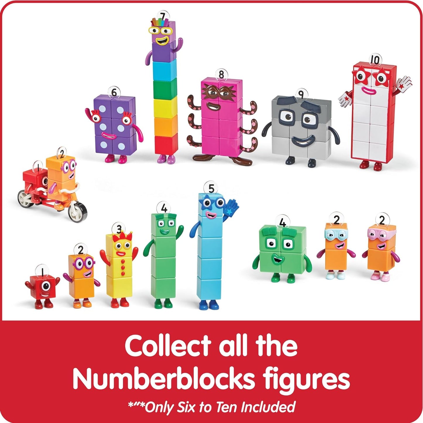 Numberblocks Friends - Figuras de seis a diez