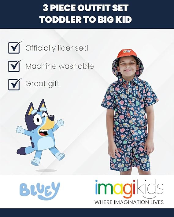 Bluey Conjunto de 3 piezas