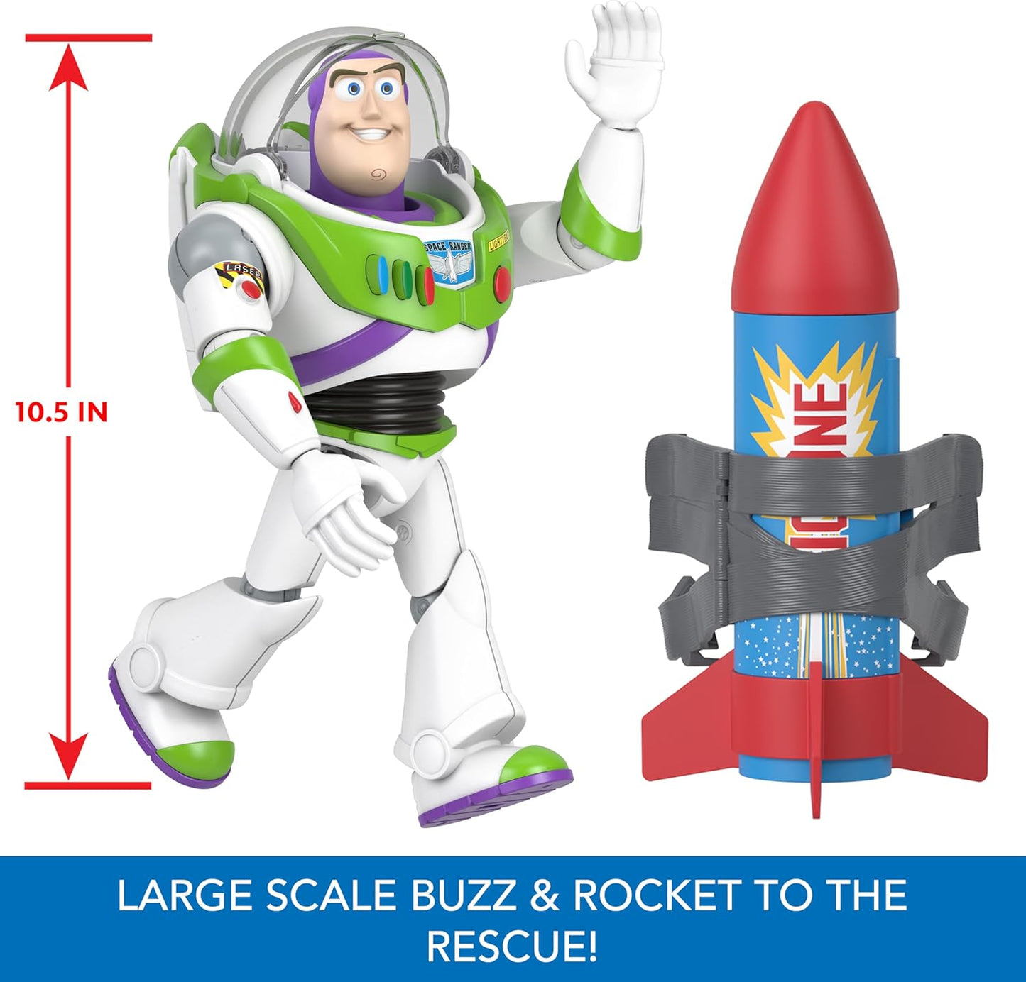 Rocket Rescue Buzz Lightyear con más de 20 sonidos y frases