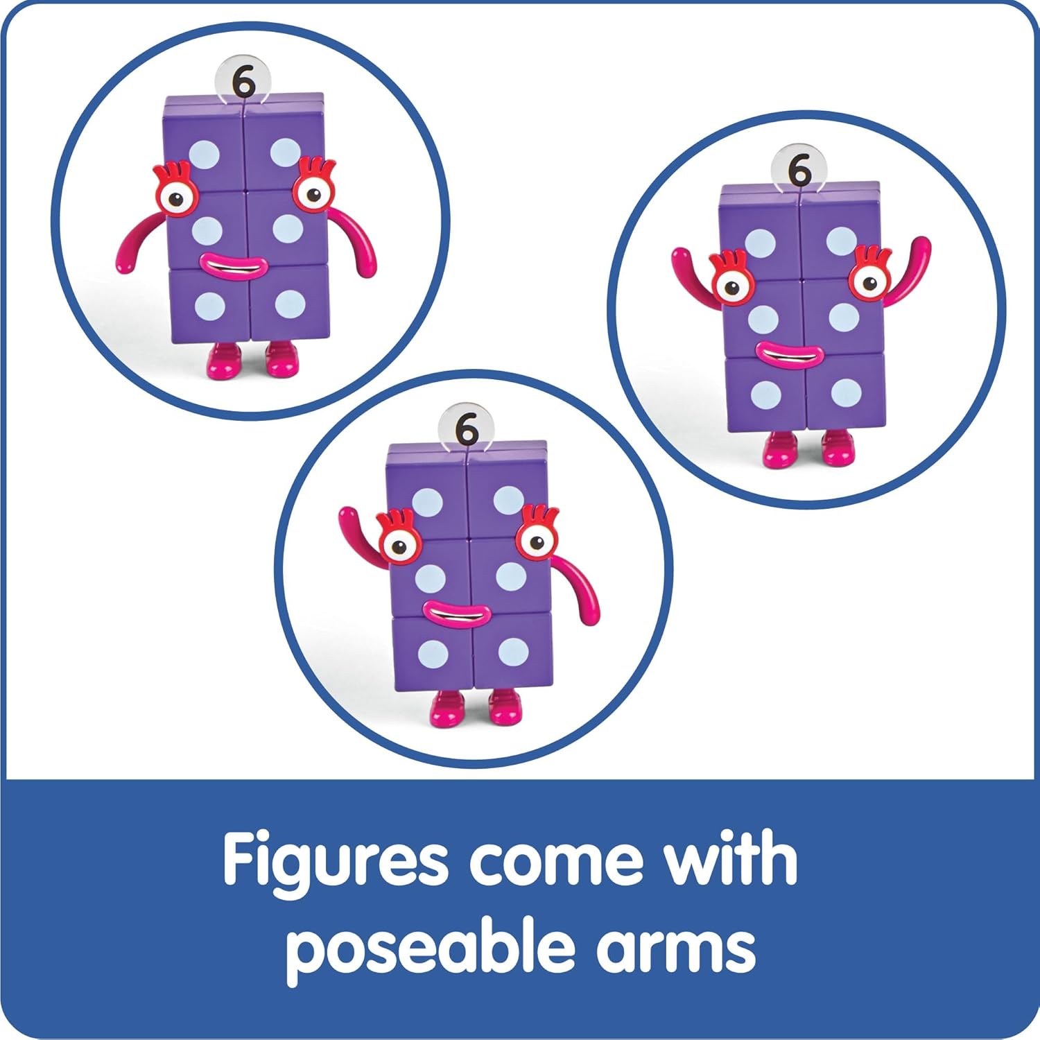 Numberblocks Friends - Figuras de seis a diez