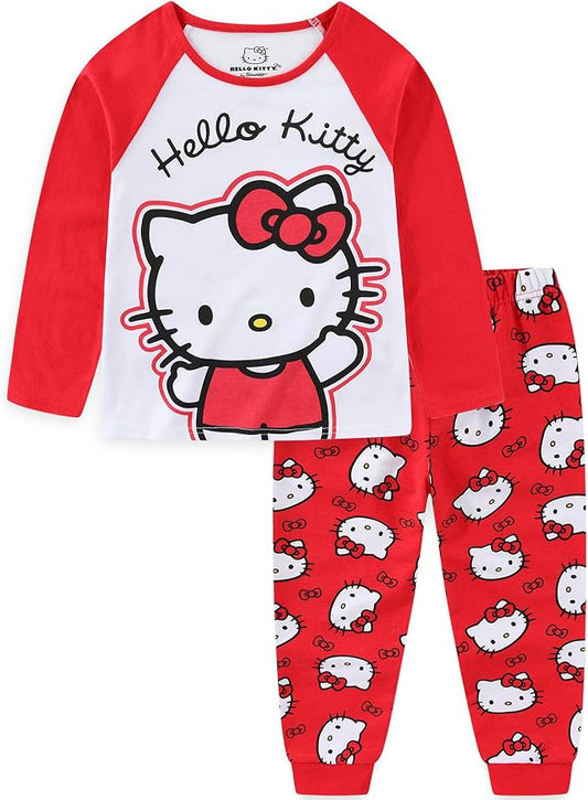Conjunto de 2 piezas de camisa y pantalón de manga larga de Hello Kitty Sanrio