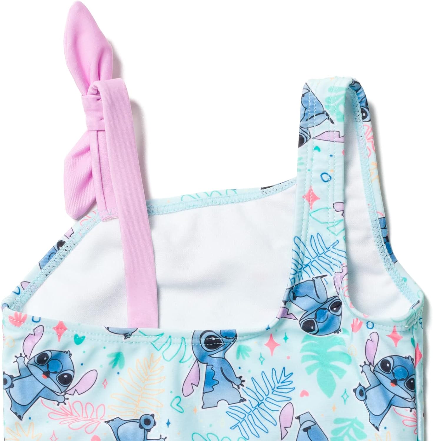 Disney Lilo & Stitch - Traje de baño de una pieza UPF 50+ para niñas 