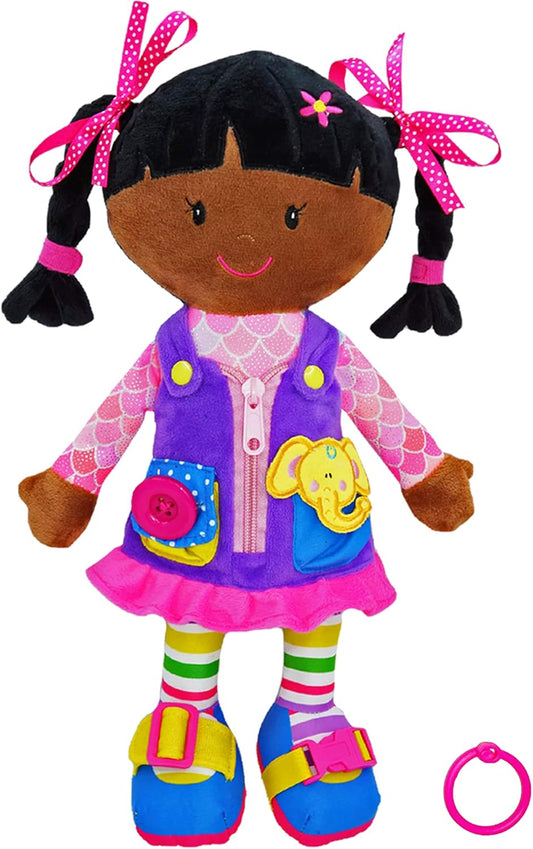 muñeca de peluche educativa