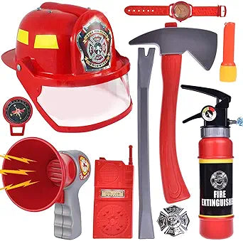 Accesorios de bombero juego de rol