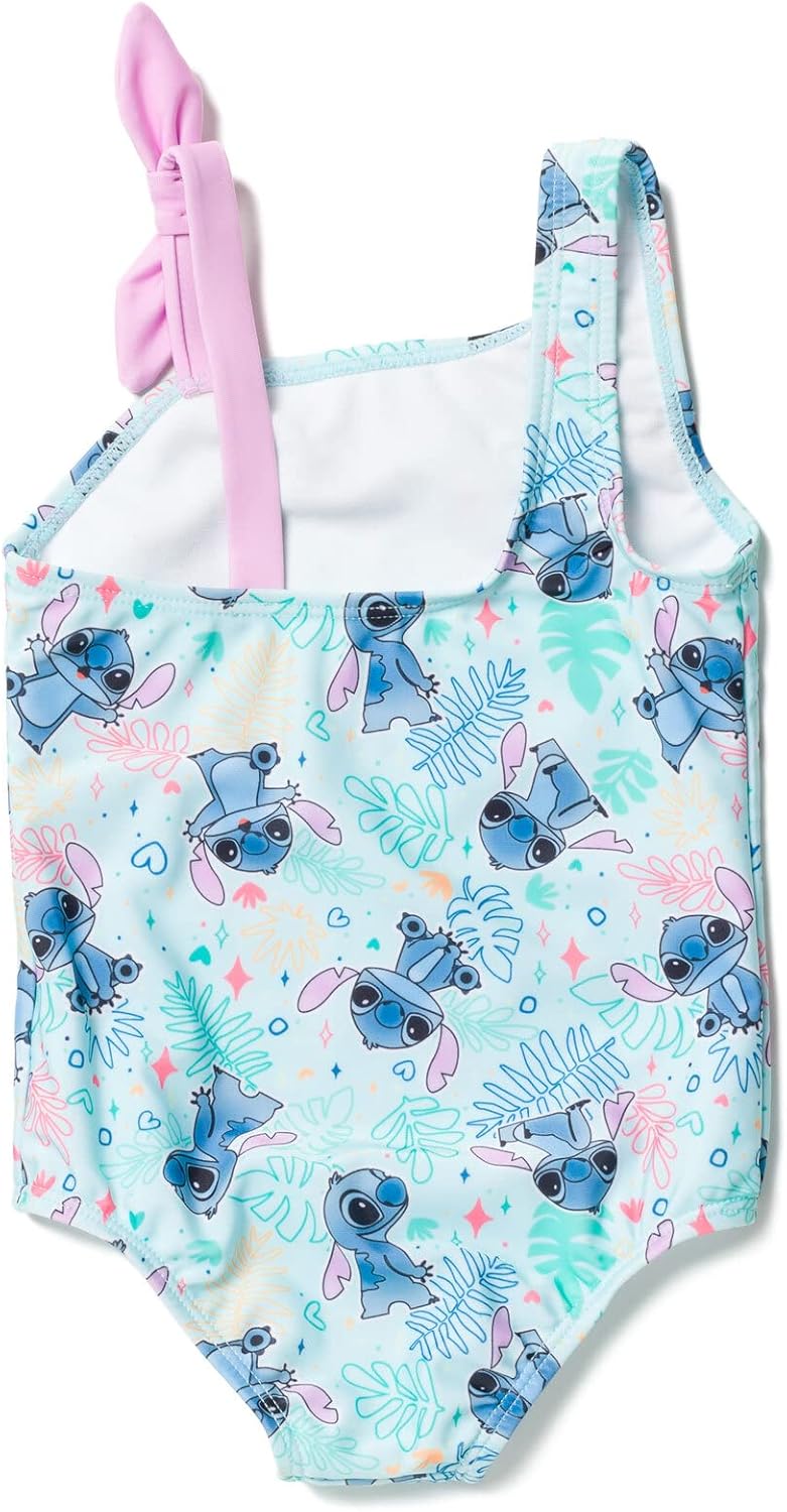 Disney Lilo & Stitch - Traje de baño de una pieza UPF 50+ para niñas 