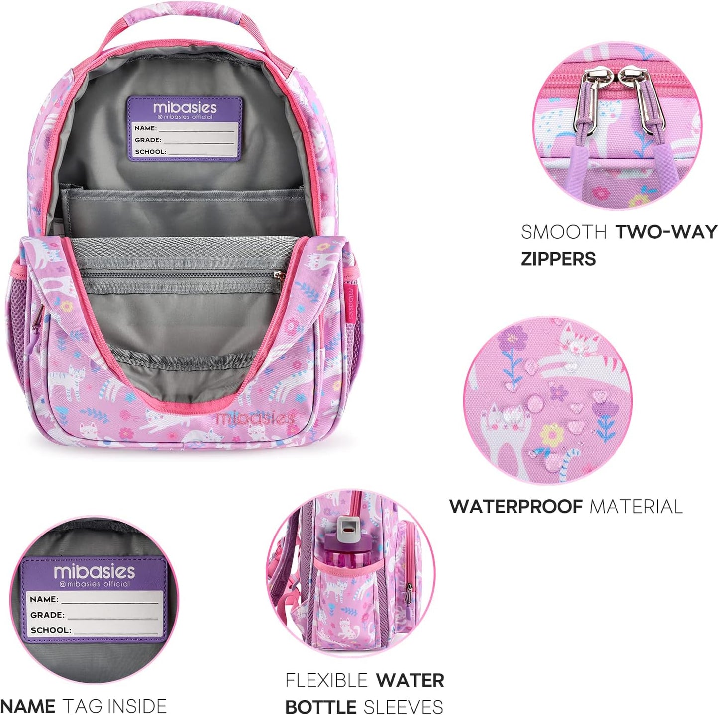 mibasies - Mochila de 15 pulgadas