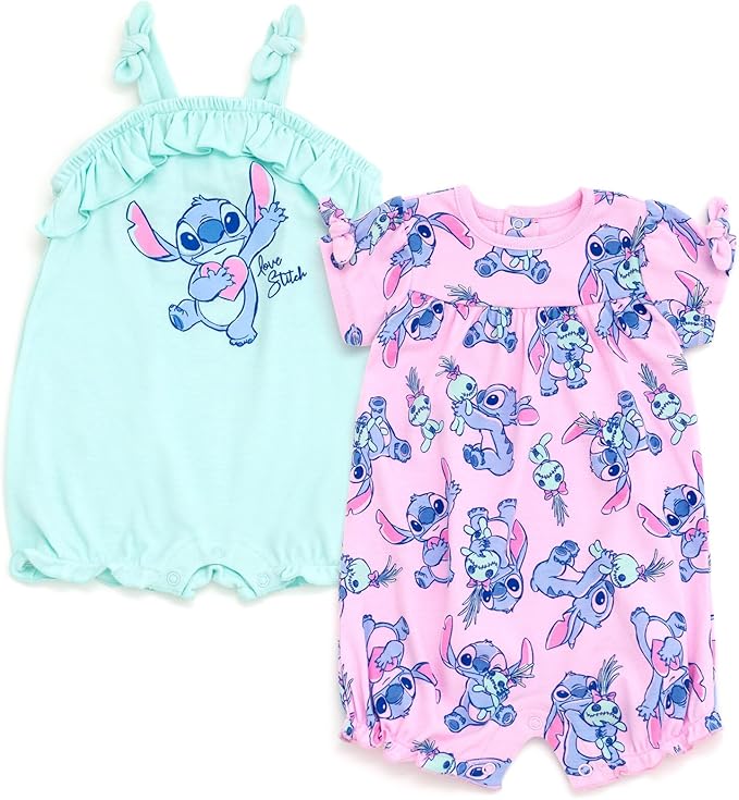 Disney Stitch - Paquete de 2 mamelucos