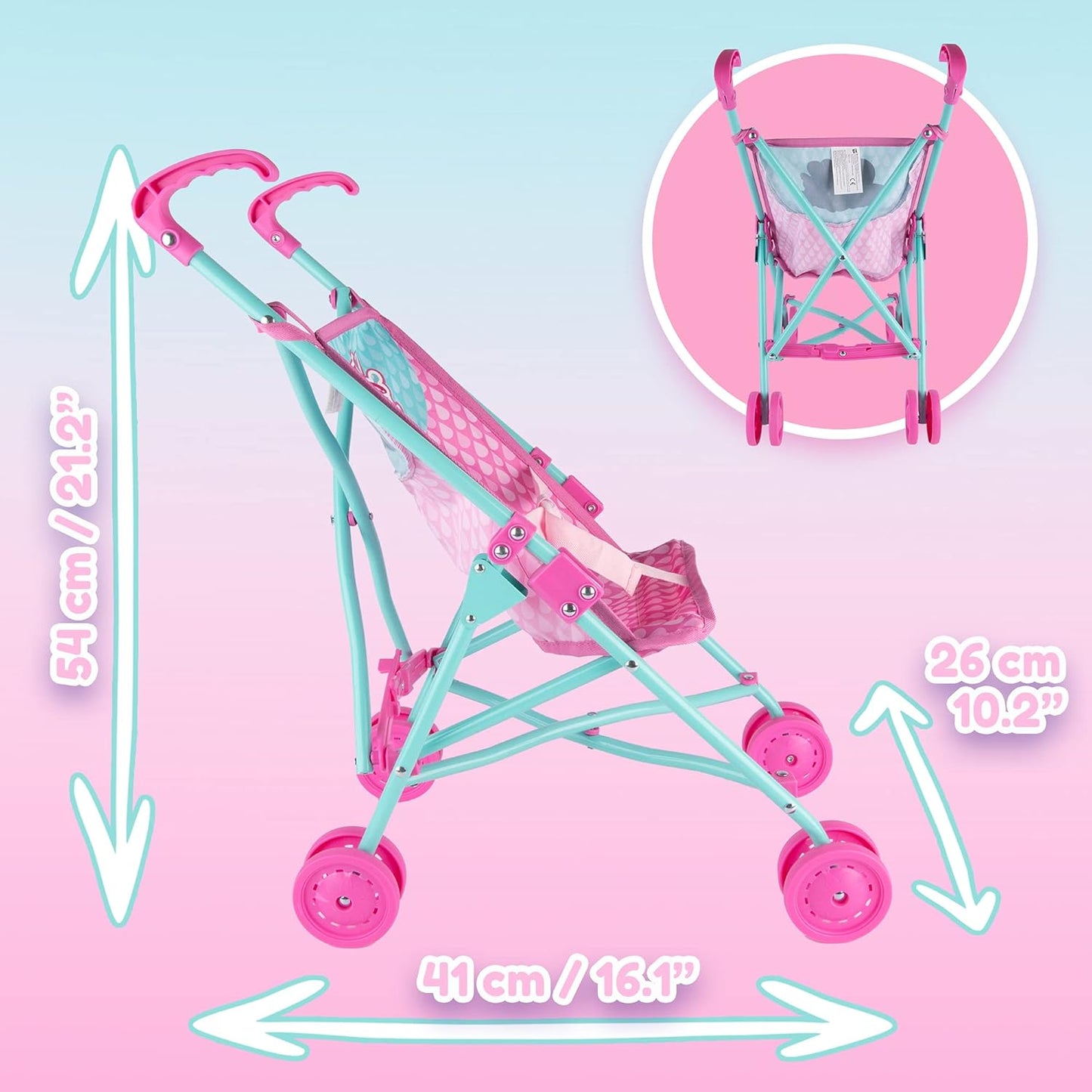 Cry Babies - Cochecito de muñeca de bebé