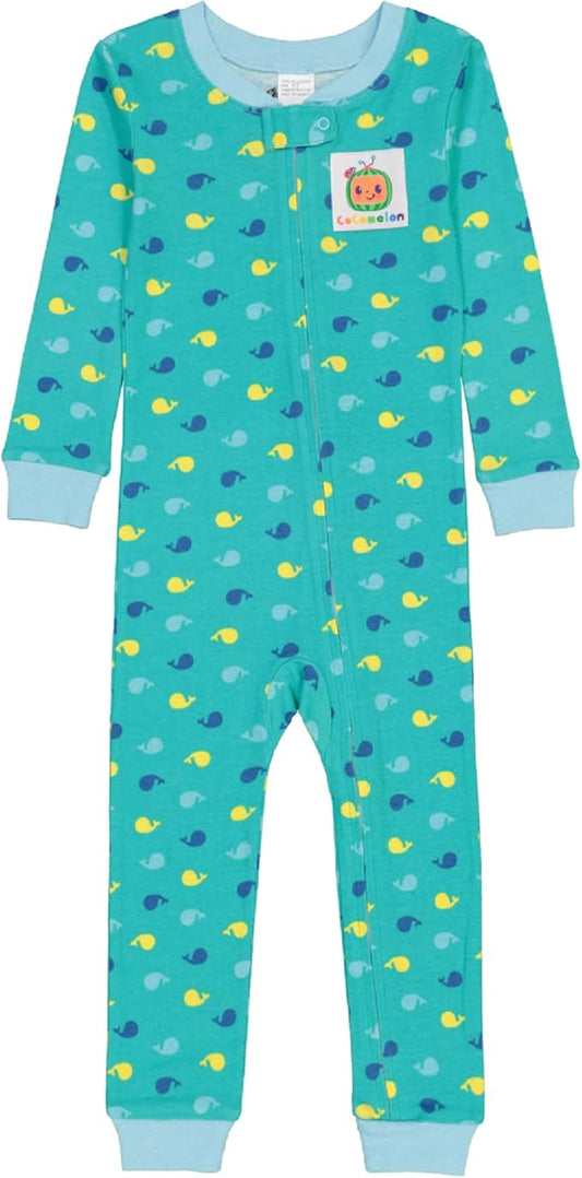 CoComelon Pijama unisex de algodón ajustado sin pies