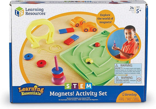 Learning Resources Juego de actividades STEM Magnets, lecciones de ciencia