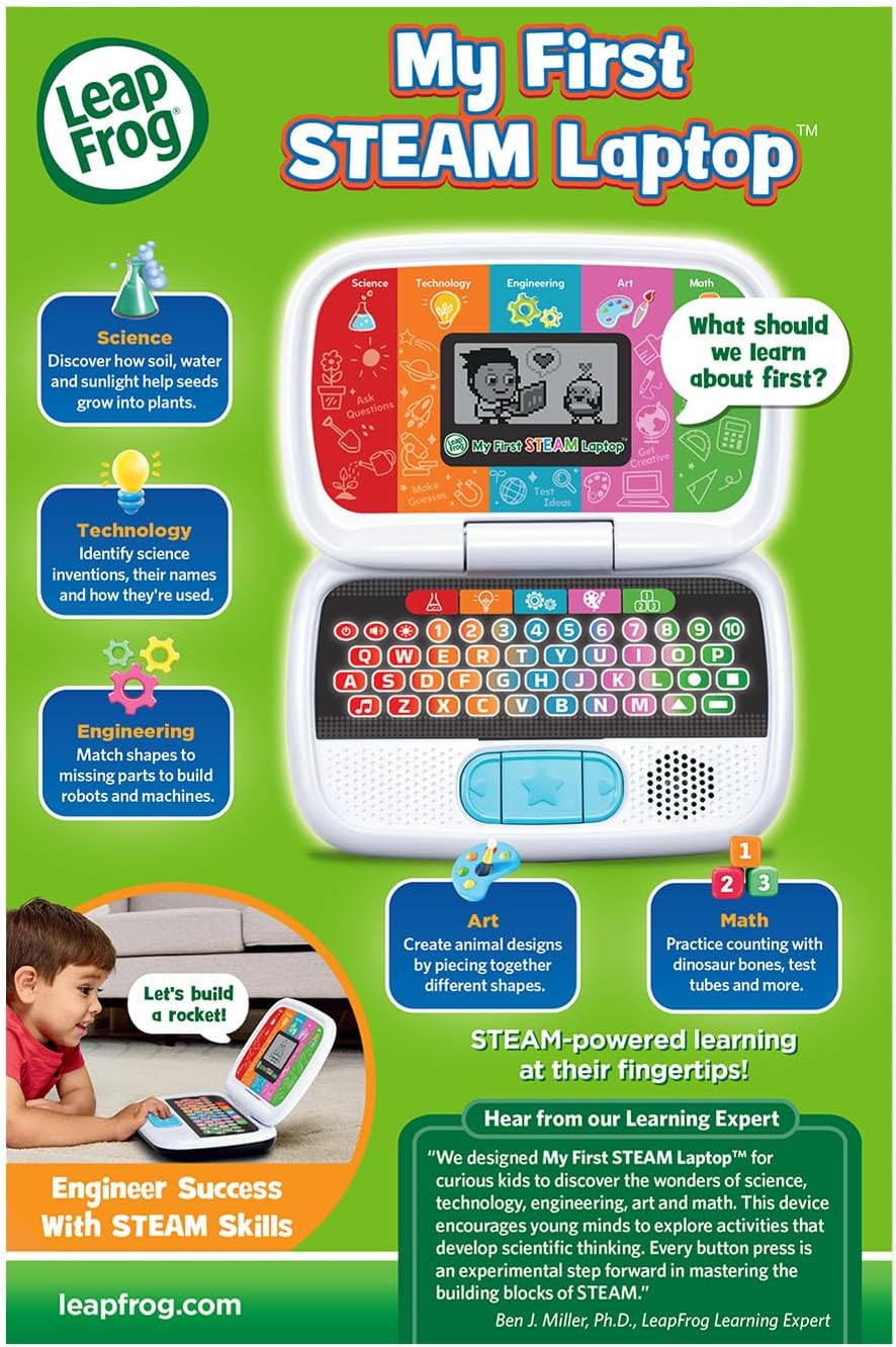 LeapFrog Mi primer portátil STEAM Inglés