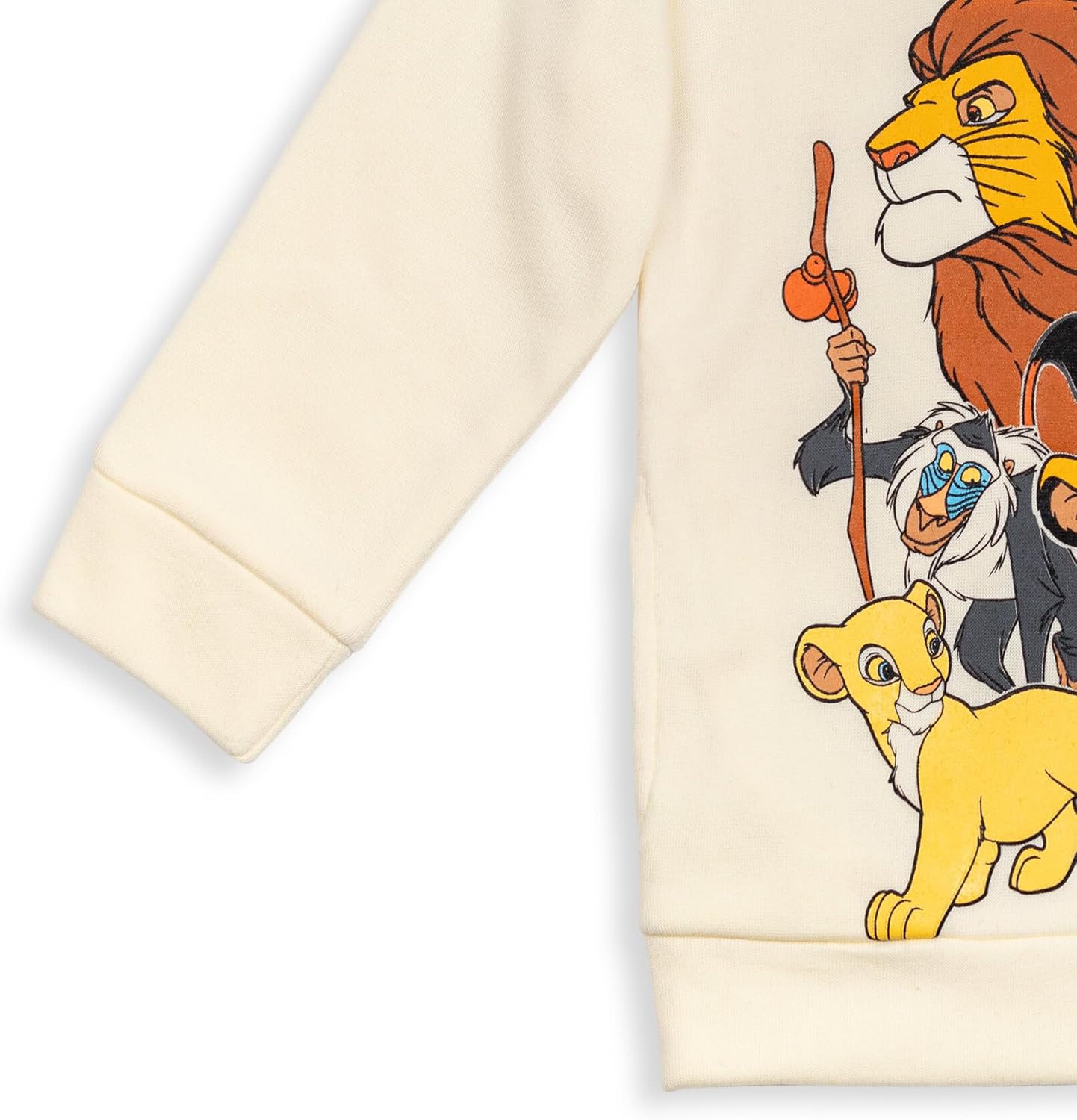 Disney Conjunto de sudadera con capucha y pantalones de forro polar del Rey León