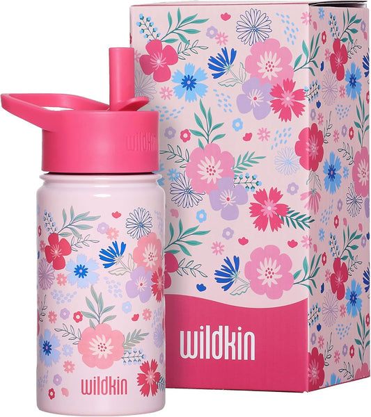 Wildkin Botella de agua reutilizable de acero inoxidable 