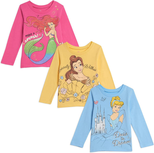 Pack de 3 Camisas, Princesas 