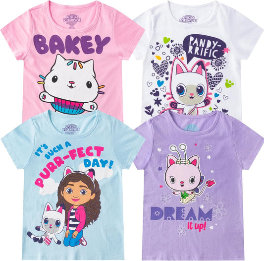 GABBY'S DOLLHOUSE Paquete de 4 camisetas