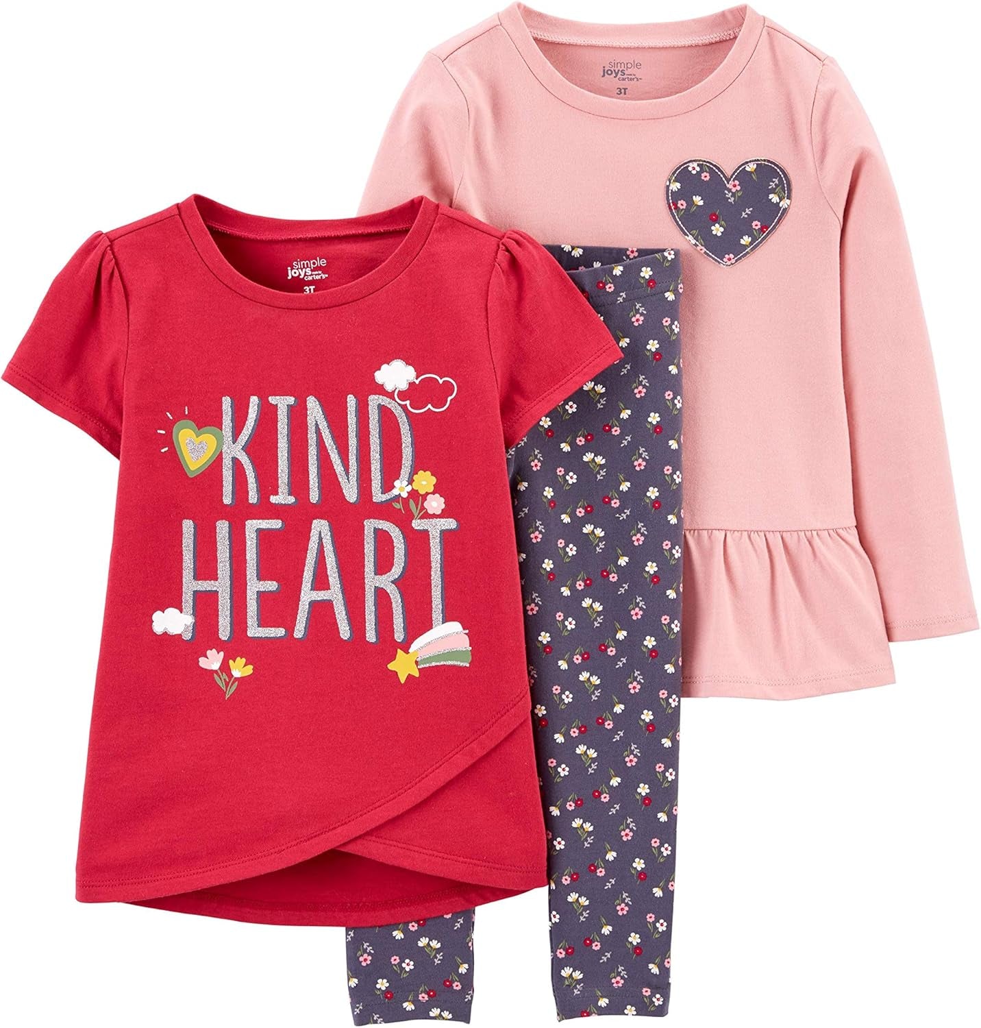 Simple Joys by Carter's Conjunto de ropa de juego de 3 piezas 