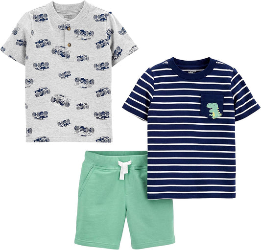 Simple Joys by Carter's Conjunto de ropa de juego de 3 piezas