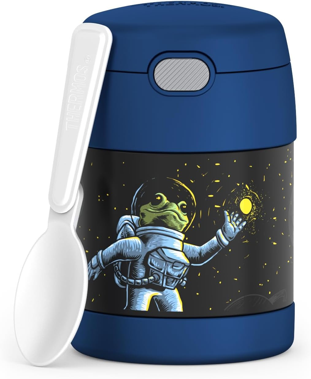 THERMOS FUNTAINER - Tarro de comida de acero inoxidable  rana espacial