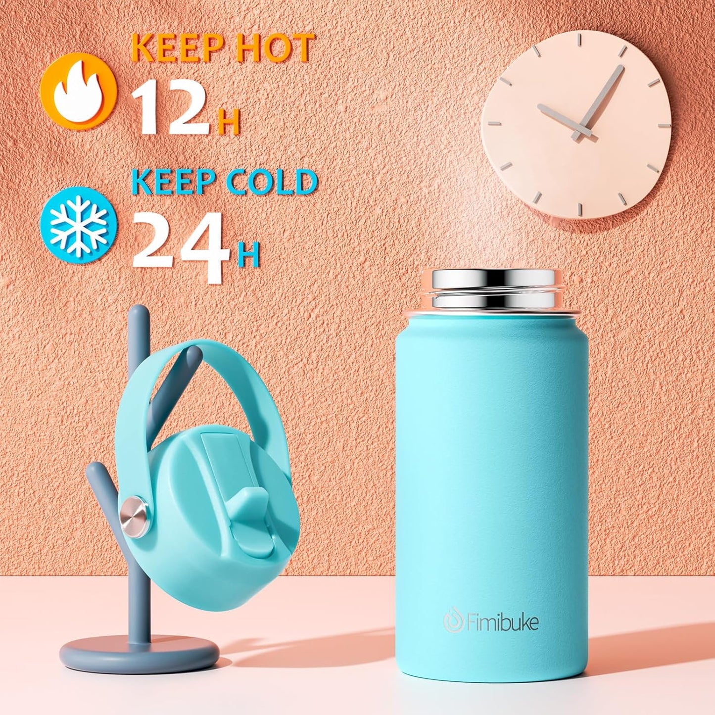 Pack Fimibuke 2 Botella de agua, acero inoxidable 14onz