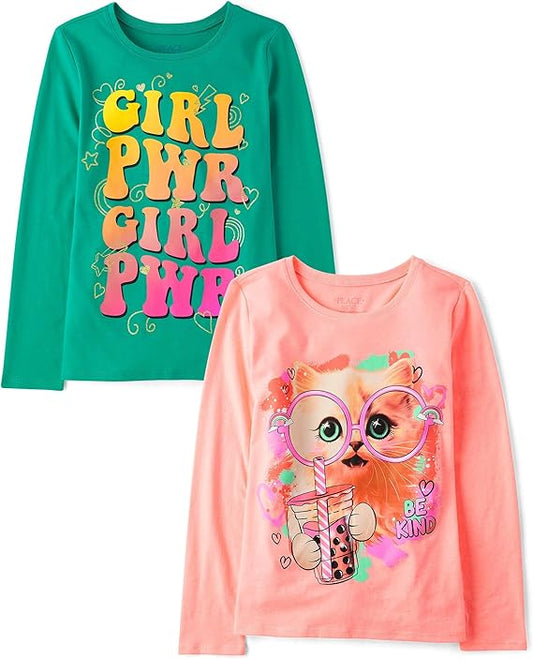The Children's Place Camisetas estampadas de manga larga