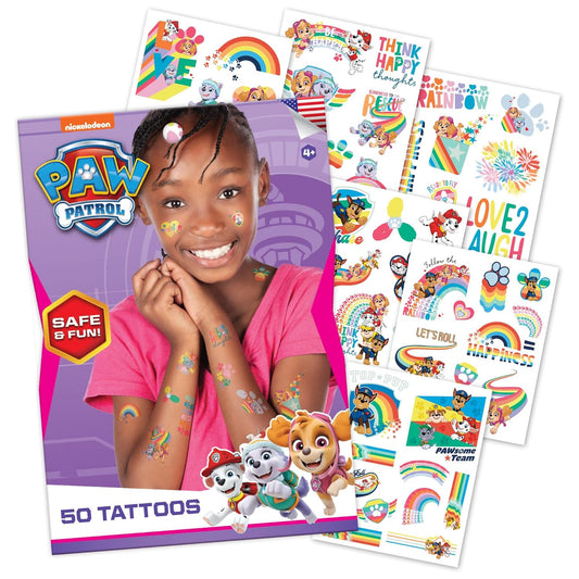 50 tatuajes temporales Paw Patrol