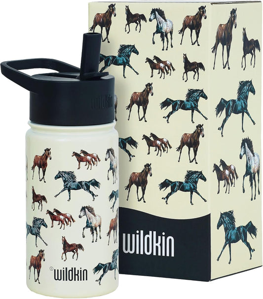 Wildkin Botella de agua de acero inoxidable 14 Onz