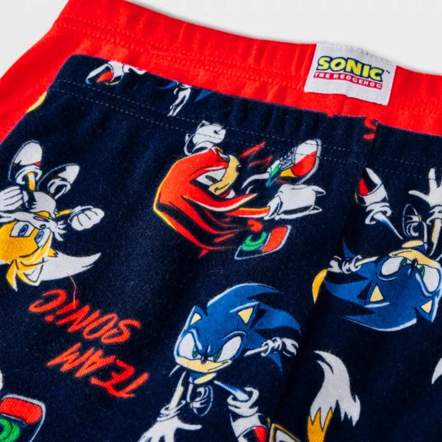 Sonic Conjunto de pijama para niños, 4 piezas