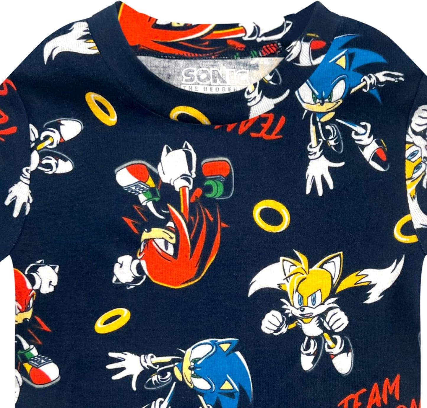 Sonic Conjunto de pijama para niños, 4 piezas