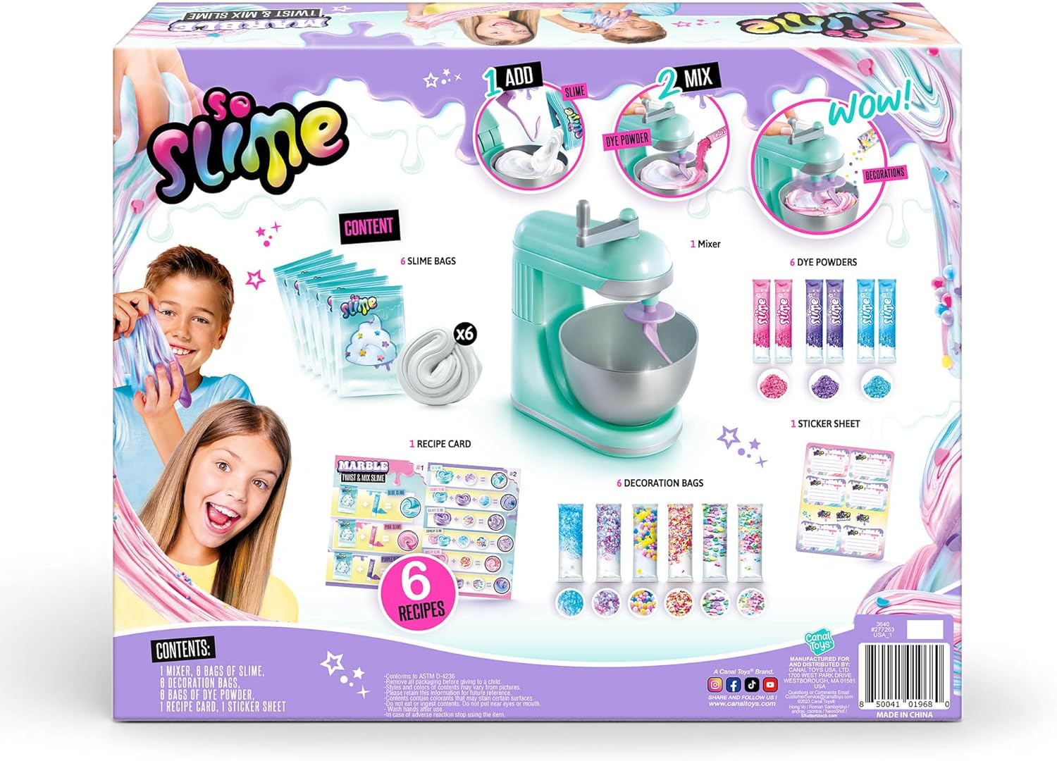 Canal Toys So Slime Marble Twist N Slime Mezclador de limo