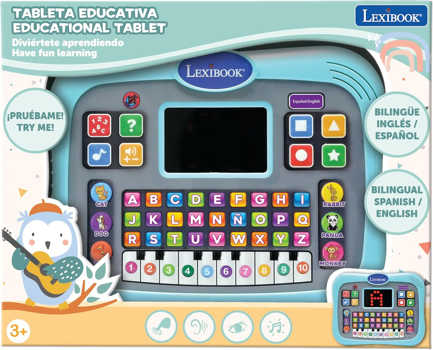 Lexibook, Tableta educativa, bilingüe inglés/español