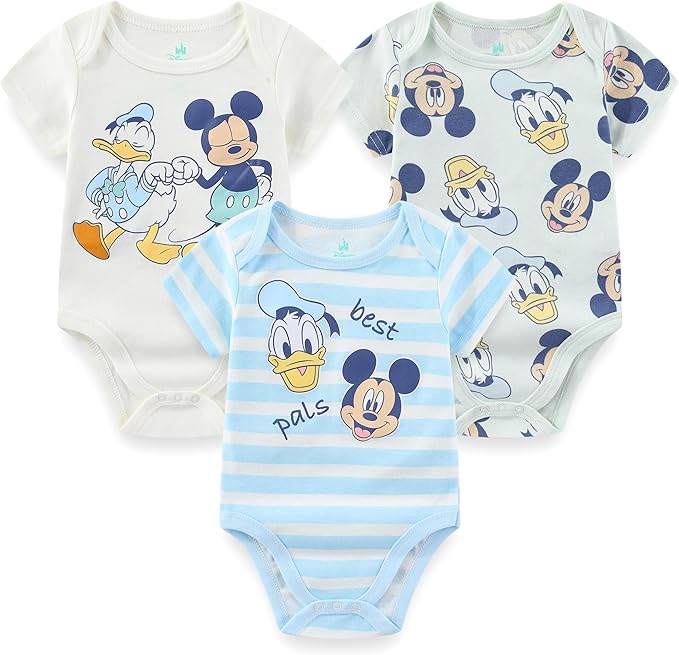 Disney Baby Paquete de 3 mamelucos