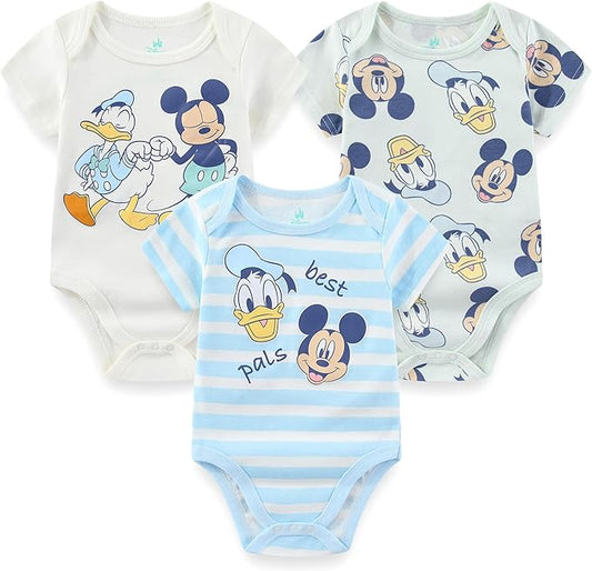 Disney Baby Paquete de 3 mamelucos