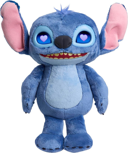 Peluche interactivo de 14 pulgadas, más de 50 sonidos y frases, ojos LCD