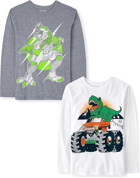 Camisetas gráficas dinosaurios Children's Place