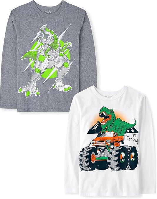 Camisetas gráficas dinosaurios Children's Place