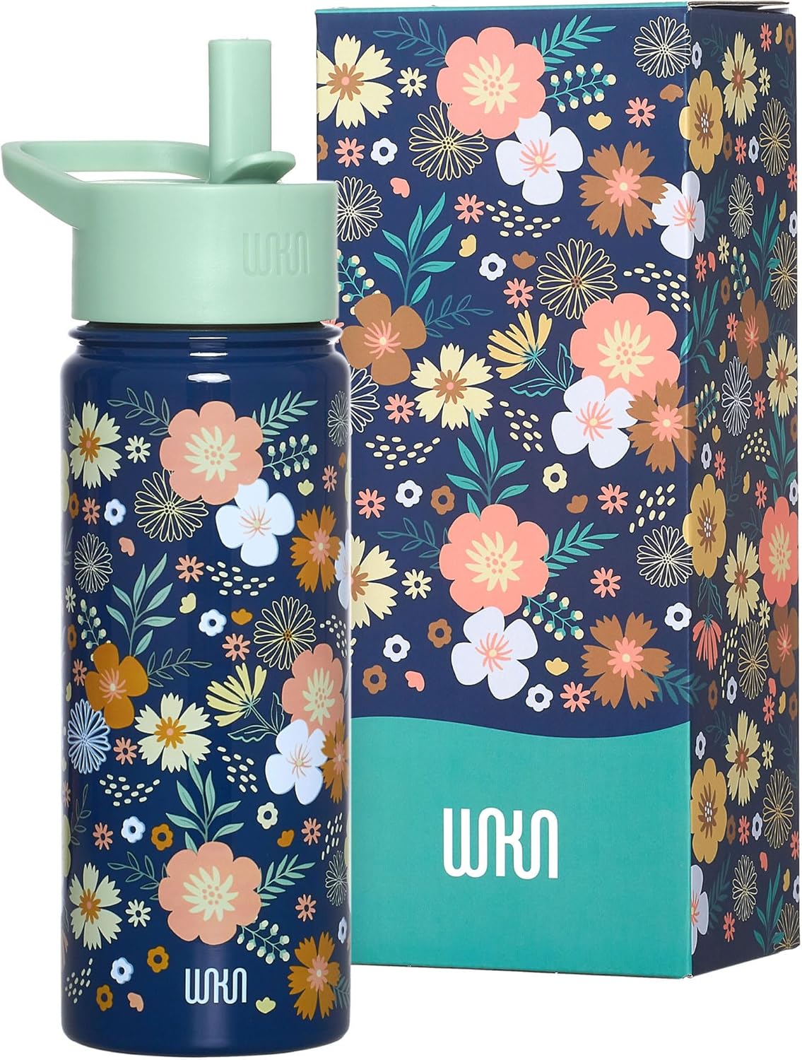 Wildkin Botella de agua de acero inoxidable 18 onzas