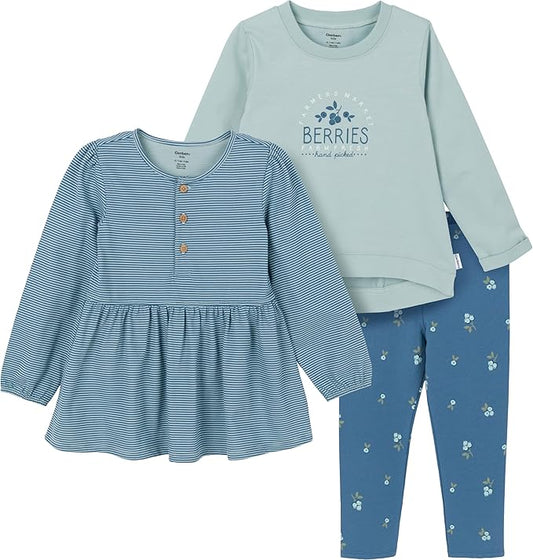 Conjunto de 3 piezas para niñas pequeñas Gerber