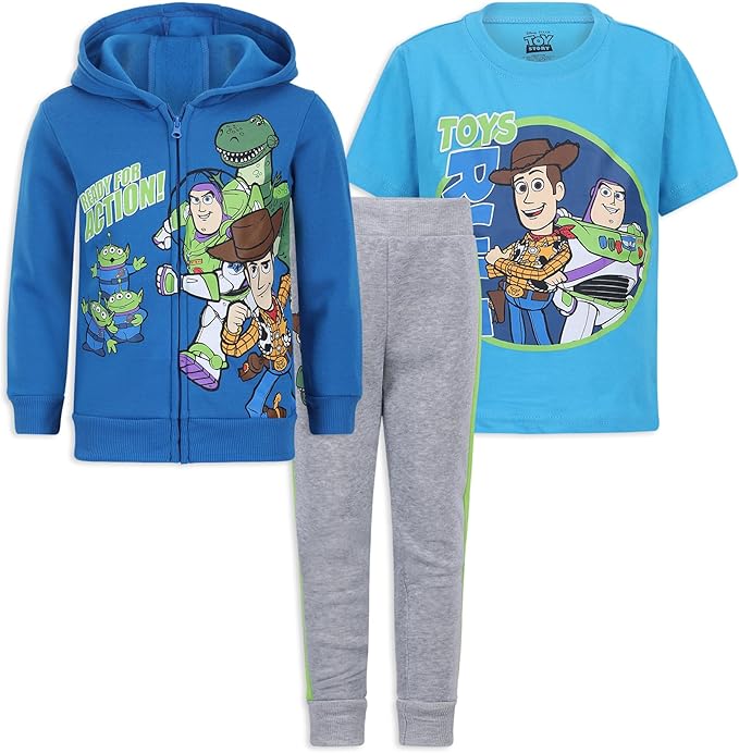 Disney Toy Story - Conjunto de camiseta para niños, sudadera