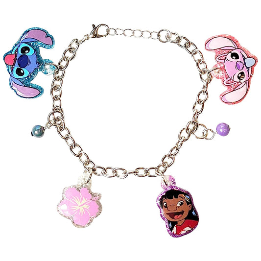 Pulsera de 7 pulgadas con dijes de metal