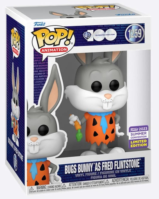 Funko Animación Pop Looney Tunes Bugs Bunny como Picapiedra