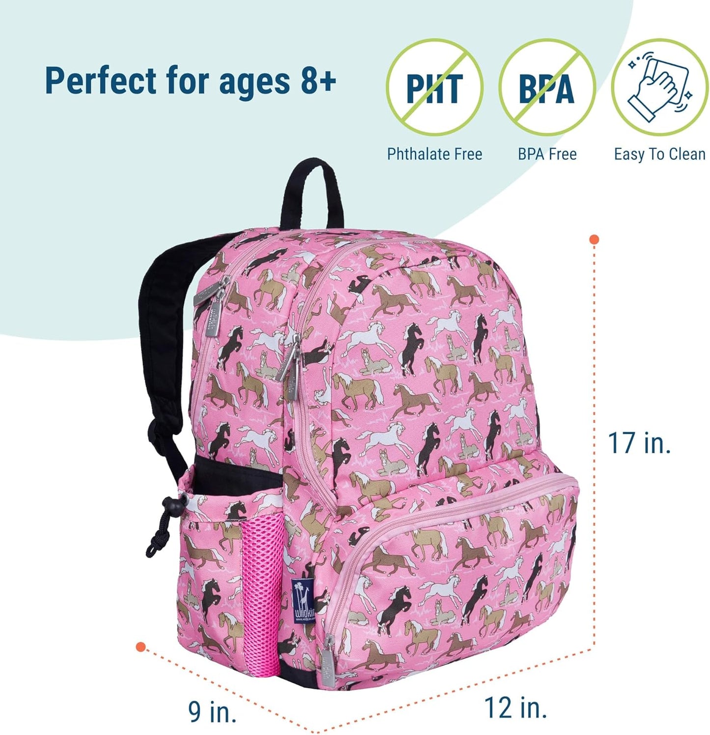 Wildkin Mochila infantil de 17 pulgadas