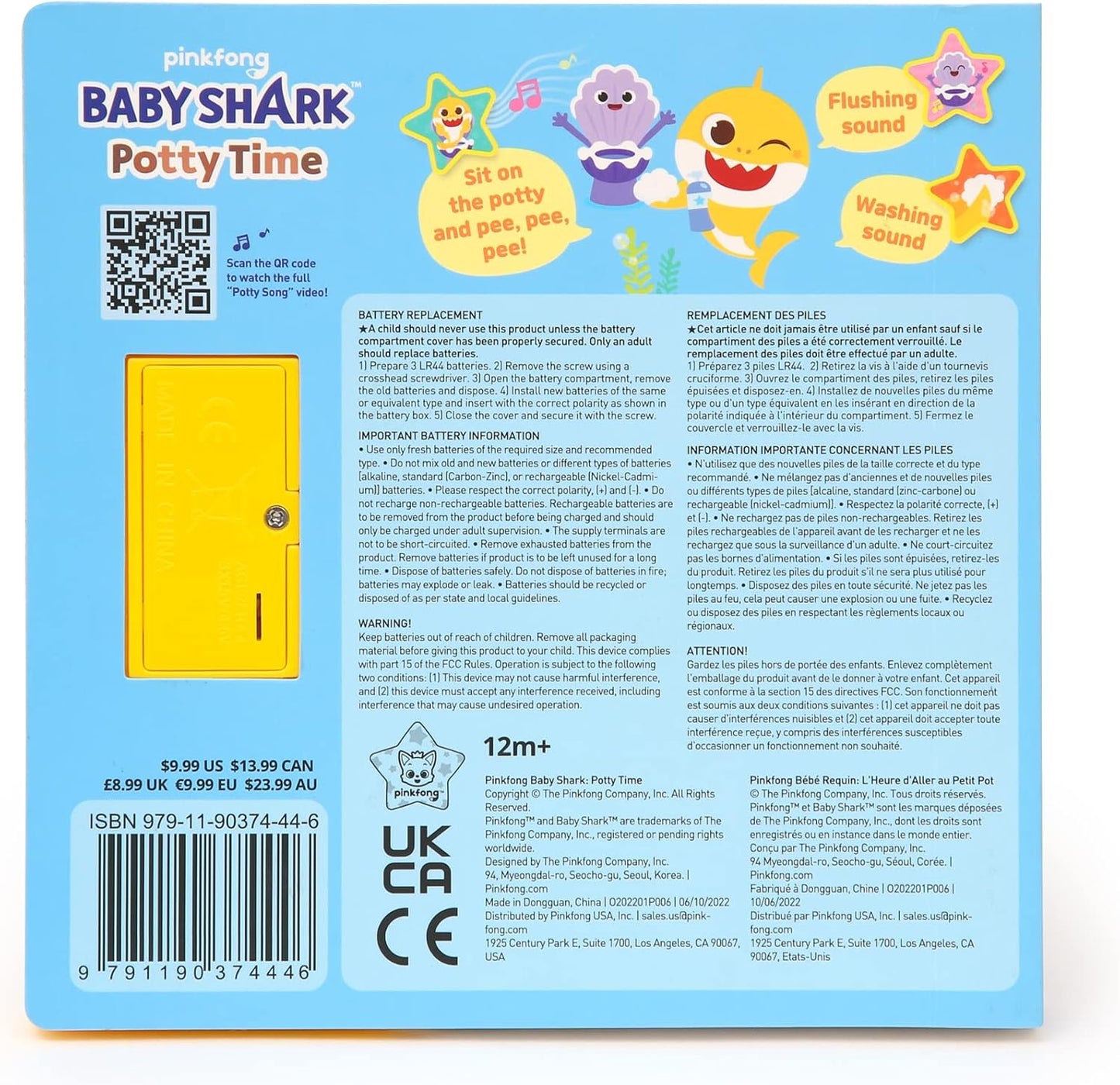 Pinkfong Baby Shark - Libro de sonidos para ir al baño Juguete Baby Shark