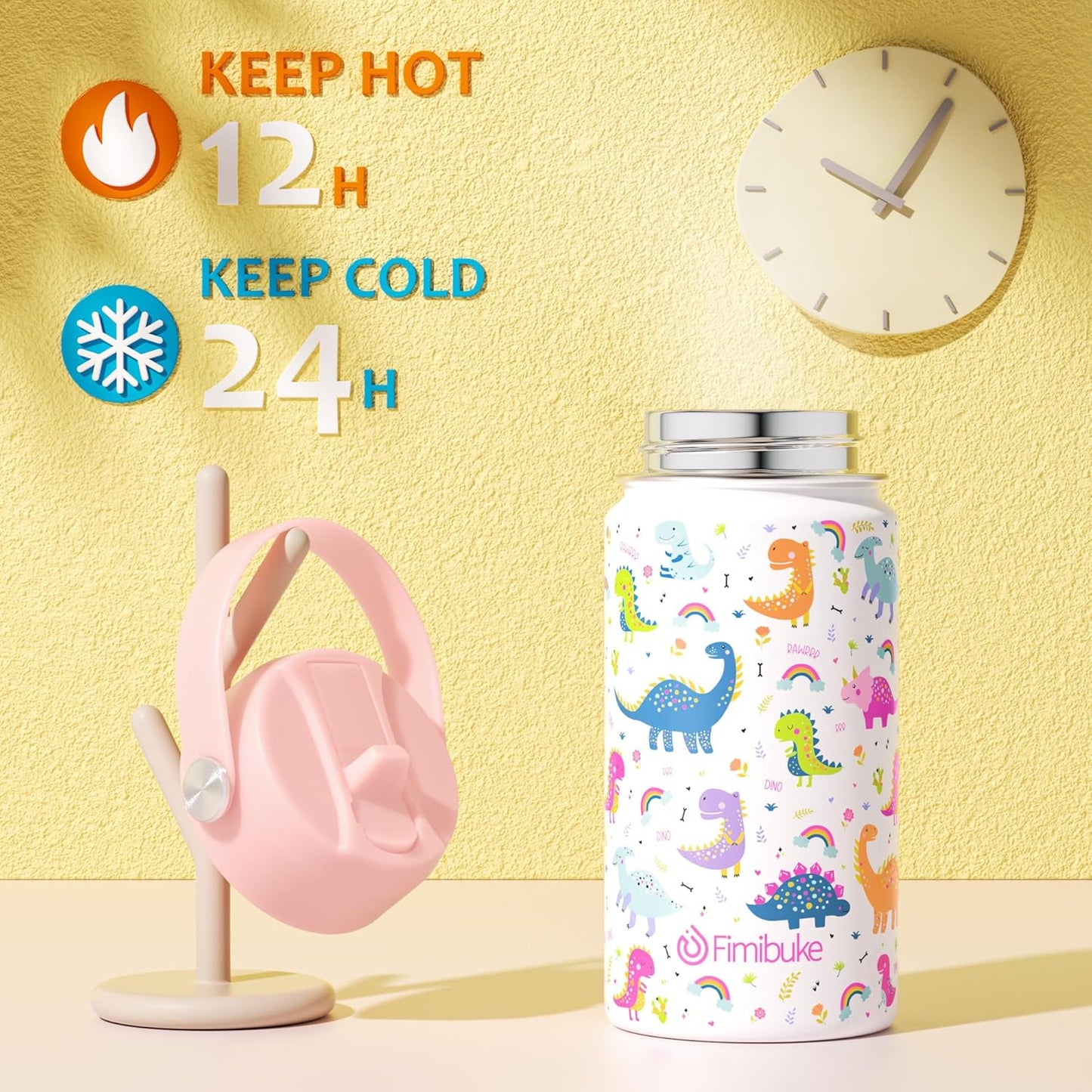 Pack Fimibuke 2 Botella de agua, acero inoxidable 14onz