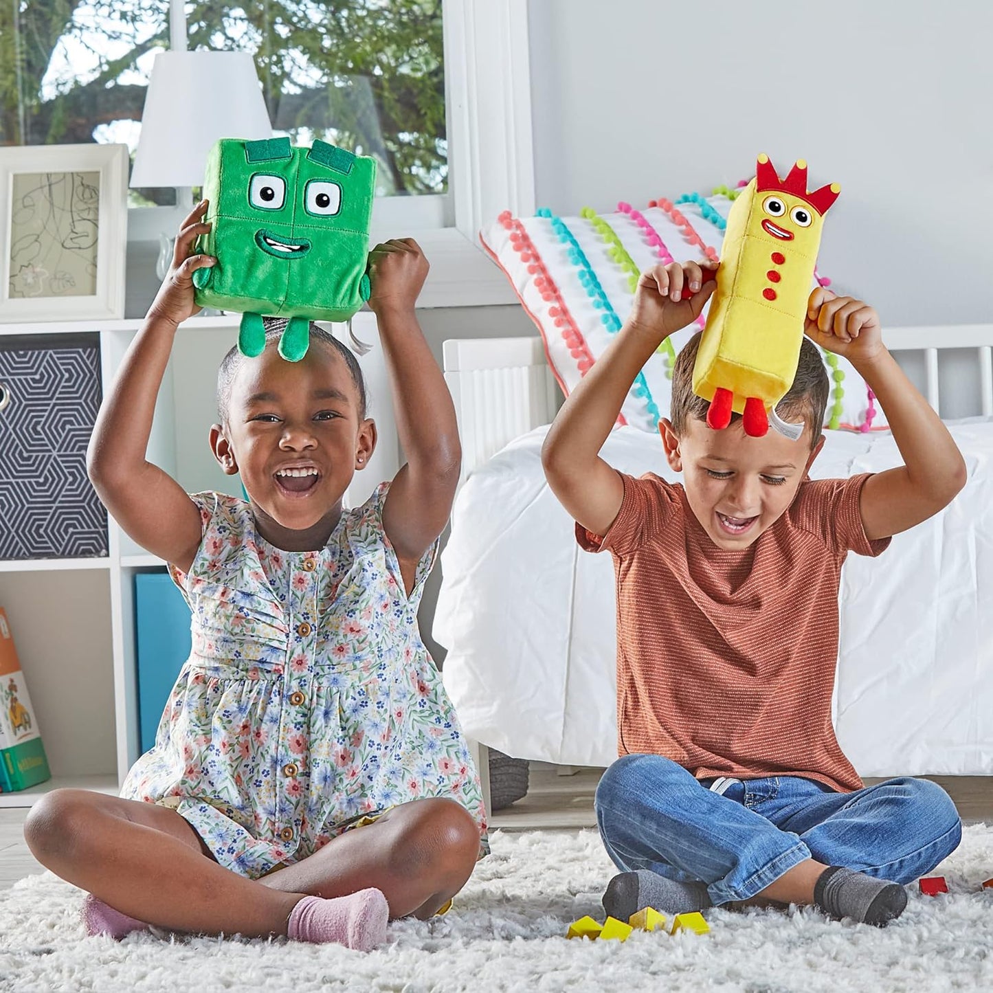 Numberblocks Tres y cuatro amigos juguetones