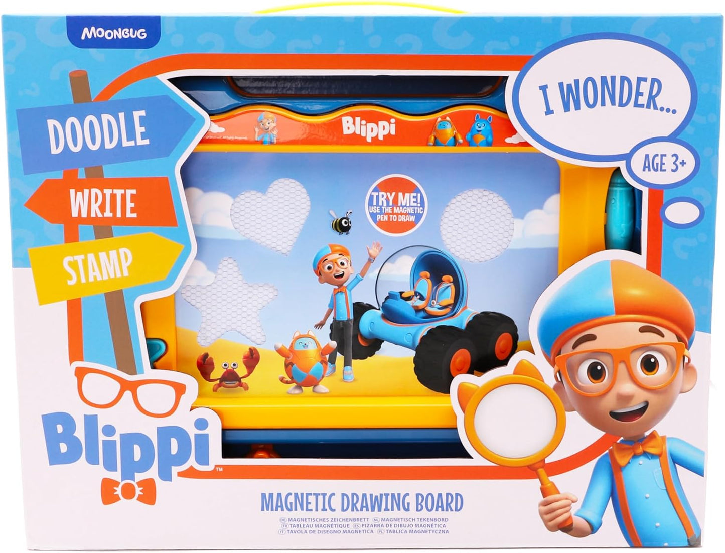 Blippi - Pizarra magnética de dibujo