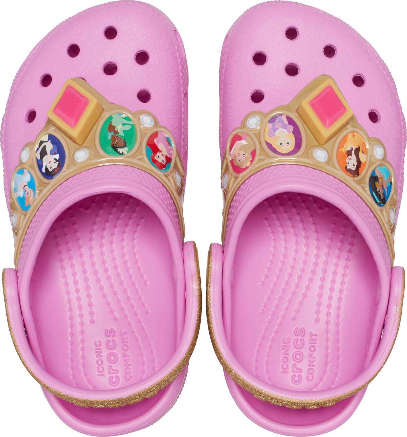 Crocs Zuecos con luz de princesa Disney