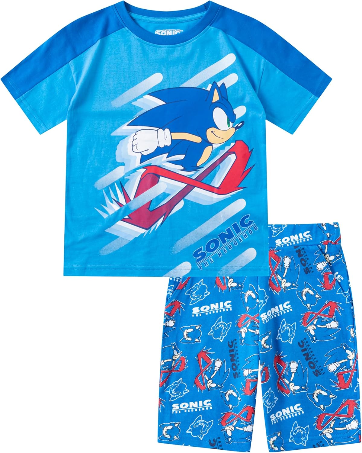 SEGA Sonic the Hedgehog - Conjunto de camiseta y pantalones